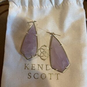 Kendra Scott Carla amethyst Stone Drop Earrings